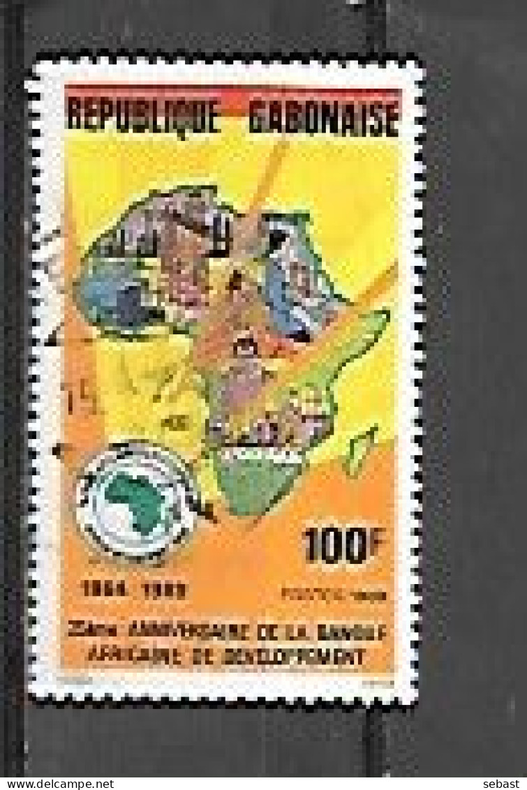 TIMBRE OBLITERE DU GABON DE  1989 N° MICHEL 1044 - Gabon (1960-...)