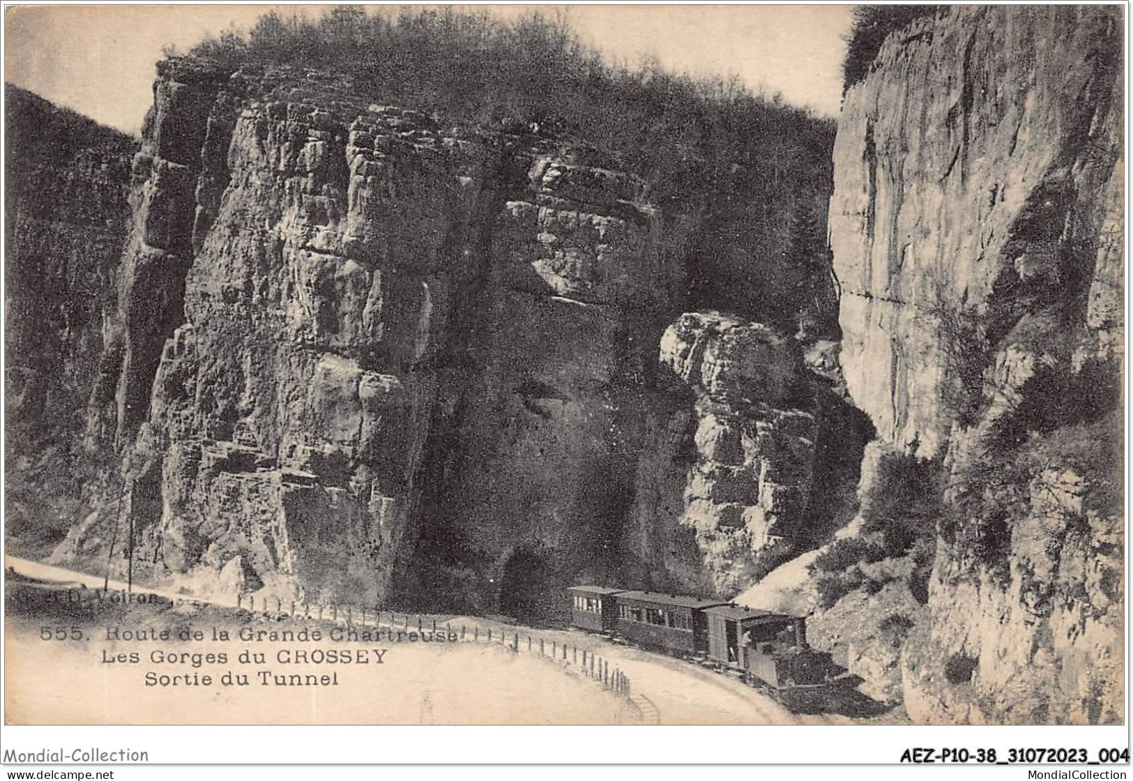 AEZP10-38-0837 - VOIRON - Route De La Grande Chartreuse - Les Gorges Du Grossey - Sortie Du Tunnel  - Voiron