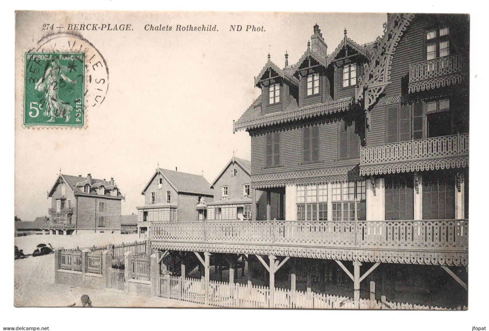 62 PAS DE CALAIS - BERCK PLAGE Chalets Rothschild - Berck