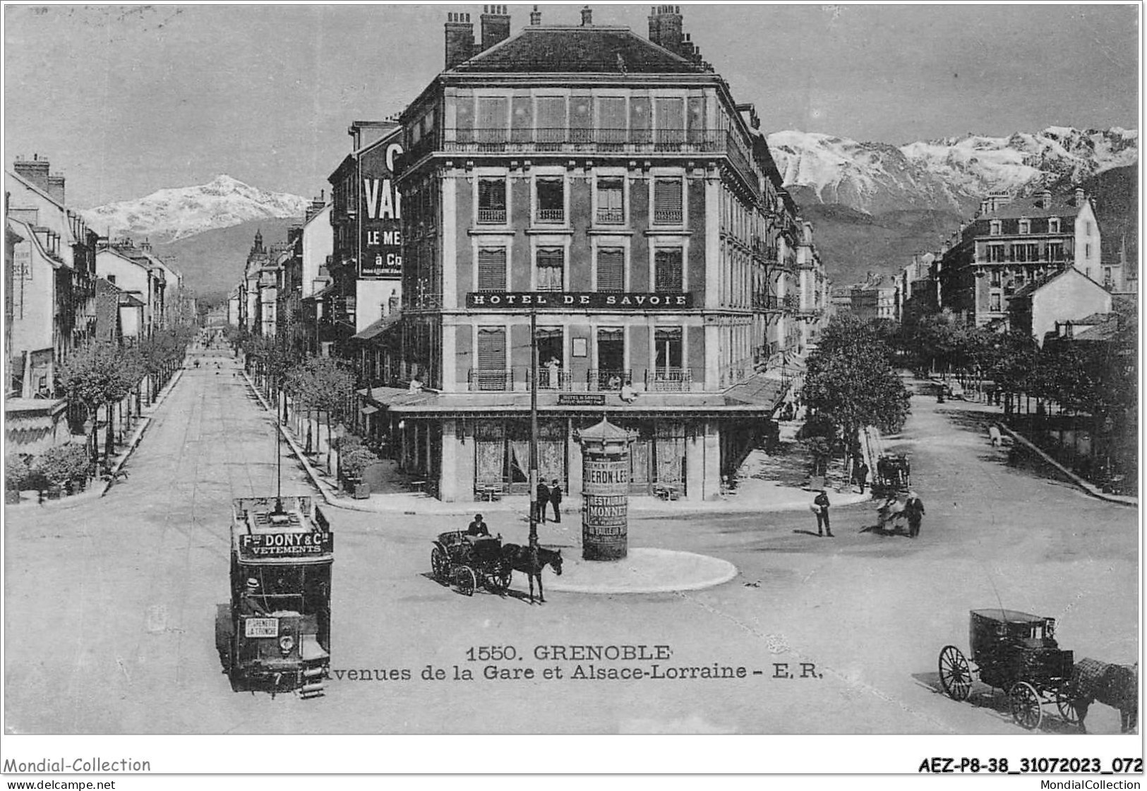 AEZP8-38-0689 - GRENOBLE - Avenues De La Gare Et Alsace-lorraine  - Grenoble
