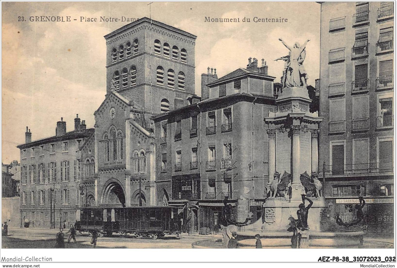 AEZP8-38-0669 - GRENOBLE - Place Notre-dame - Monument Du Centenaire  - Grenoble