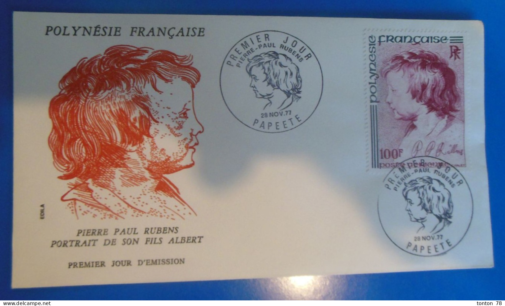 LETTRE 1 Er JOUR DE POLYNESIE -    1977 - FDC