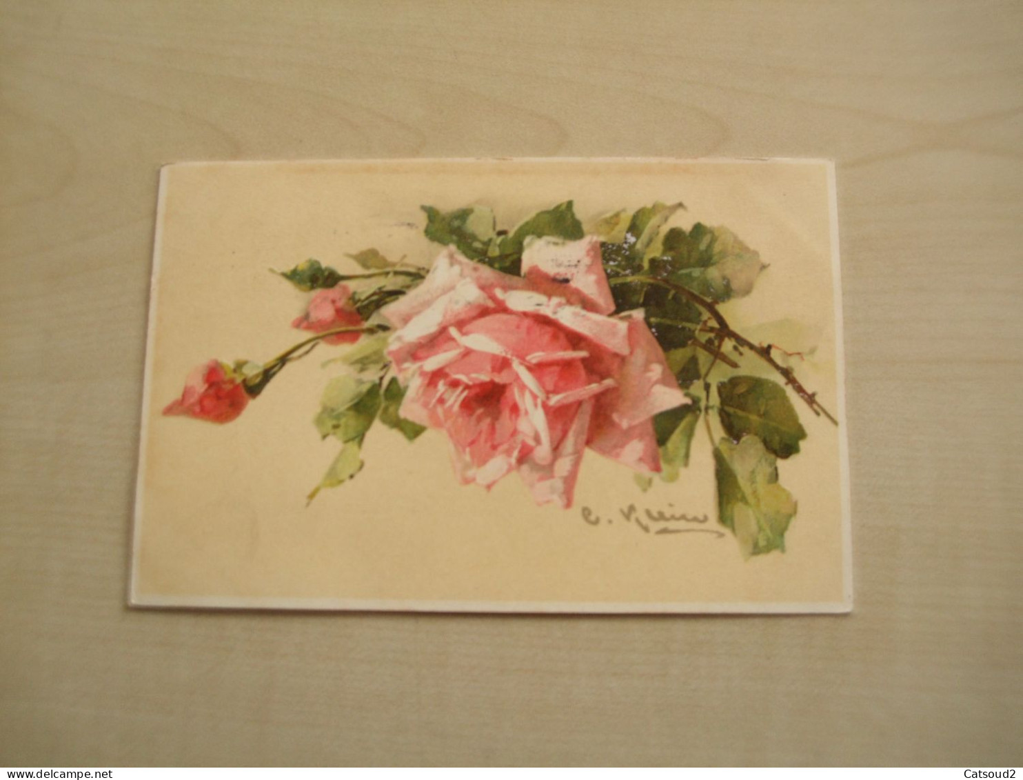 Carte Postale Ancienne 1909 CATHARINA KLEIN Roses - Klein, Catharina