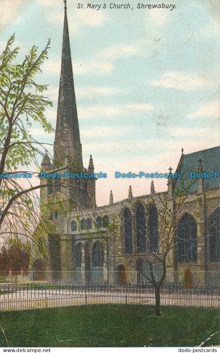R096888 St. Marys Church. Shrewsbury. R. L. Bartlett. 1905 - World