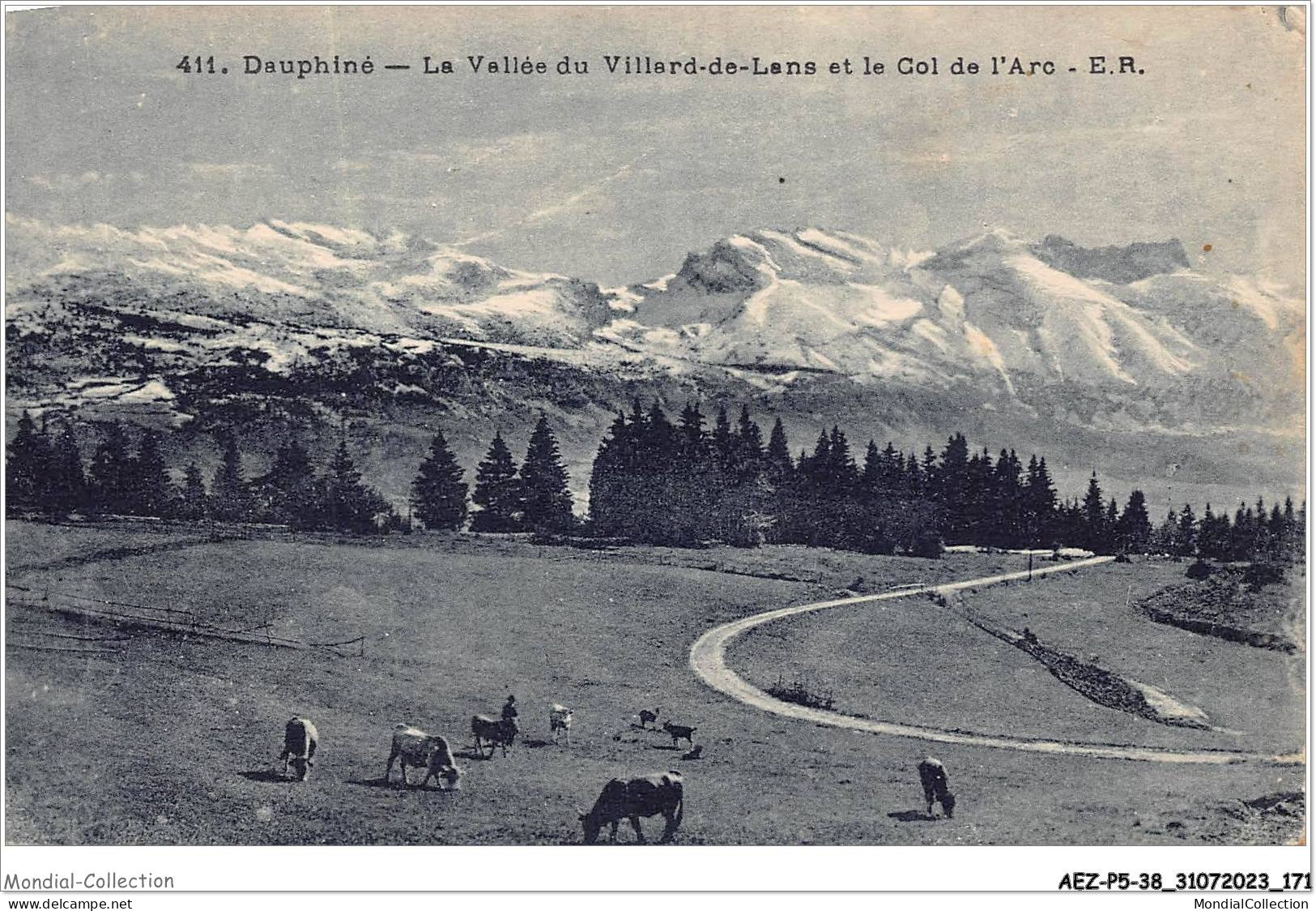 AEZP5-38-0459 - Dauphine - La Vallée Du VILLARD-DE-LANS Et Le Col De L'arc - Villard-de-Lans