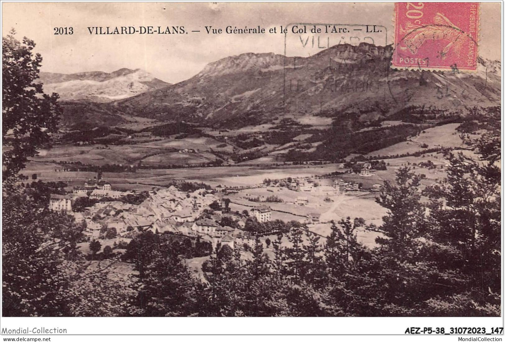 AEZP5-38-0447 - VILLARD-DE-LANS - Vue Generale Et Le Col De L'arc - Villard-de-Lans