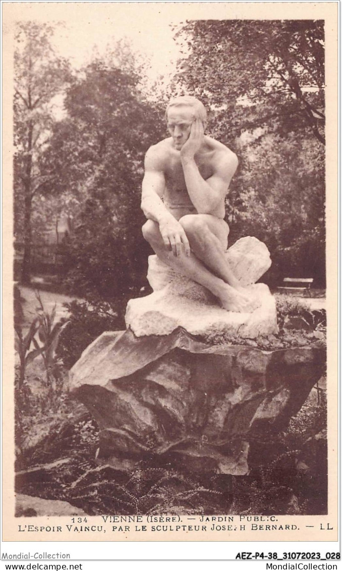 AEZP4-38-0303 - VIENNE - Jardin Public - L'espoir Vaincu - Par Le Sculpteur Joseph Bernard - Vienne