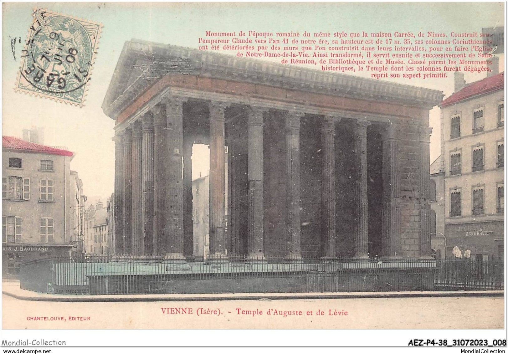 AEZP4-38-0293 - VIENNE - Temple D'auguste Et De Levie - Vienne