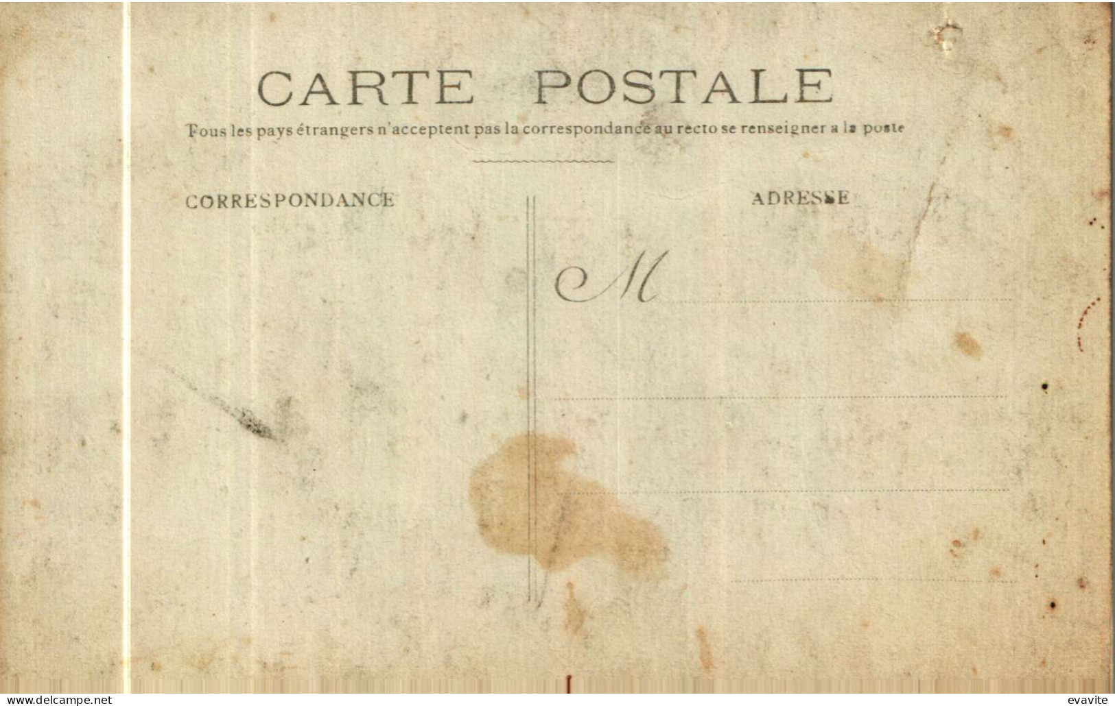 Carte Postale Photo Originale - LA BRACONNE  Le 300e De Réserve   Cantine 2e-3e B - Other & Unclassified