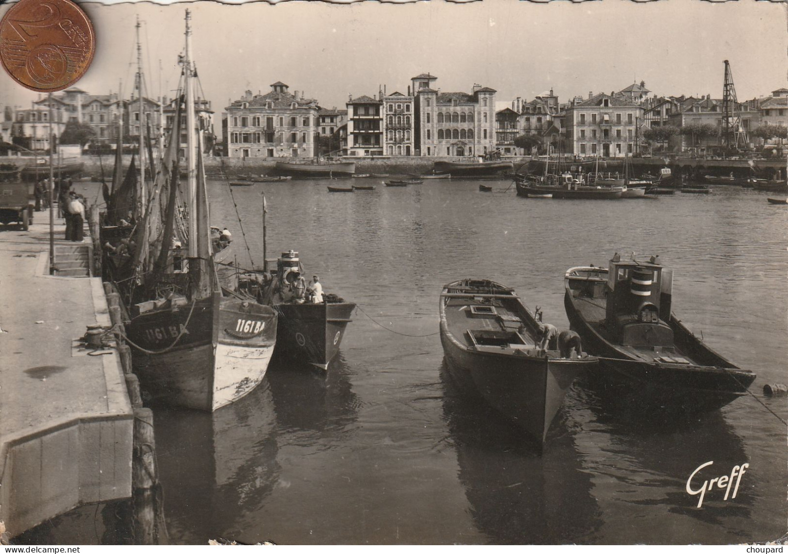 64 - Carte Postale Semi Moderne De   SAINT JEAN DE LUZ   Le Port    Vue Aérienne - Saint Jean De Luz