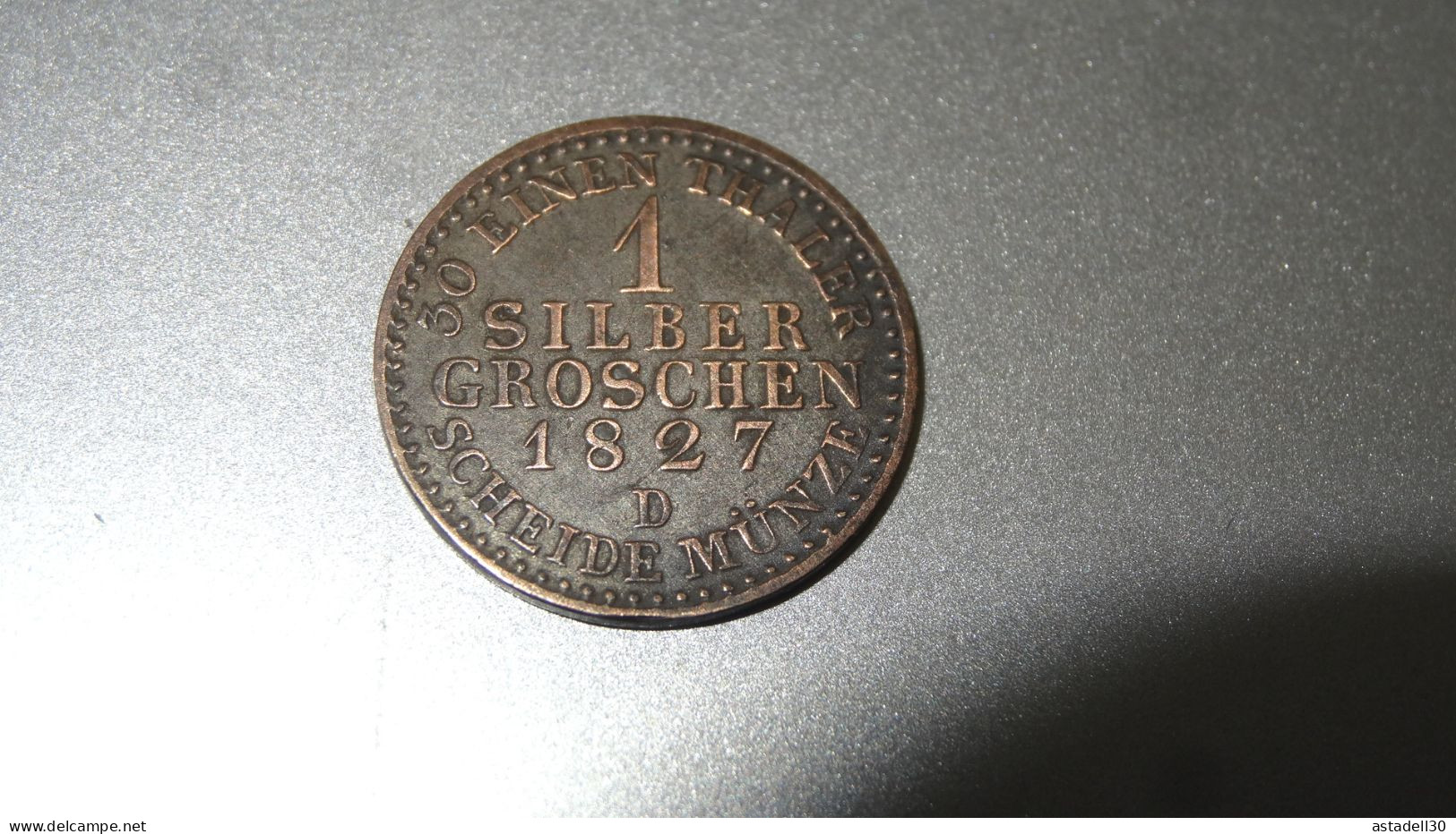 PRUSSE, Belle 1 Silber Groschen 1827D  .............. BJ-15 - Groschen & Andere Kleinmünzen