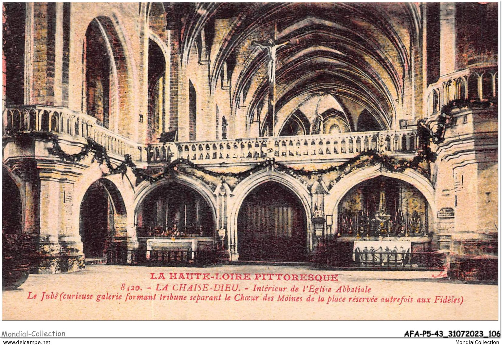 AFAP5-43-0489 - LA CHAISE-DIEU - Intérieur De L'église Abbatiale - Le Jubé - La Chaise Dieu