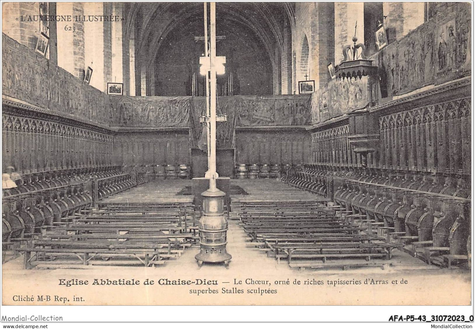 AFAP5-43-0436 - église Abbatiale De CHAISE-DIEU - Le Choeur - Orné De Riches Tapisseries D'arras Et De Superbes Stalles  - La Chaise Dieu