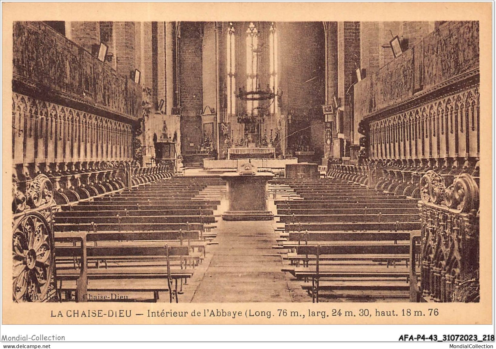 AFAP4-43-0431 - LA CHAISE-DIEU - Intérieur De L'abbaye - La Chaise Dieu