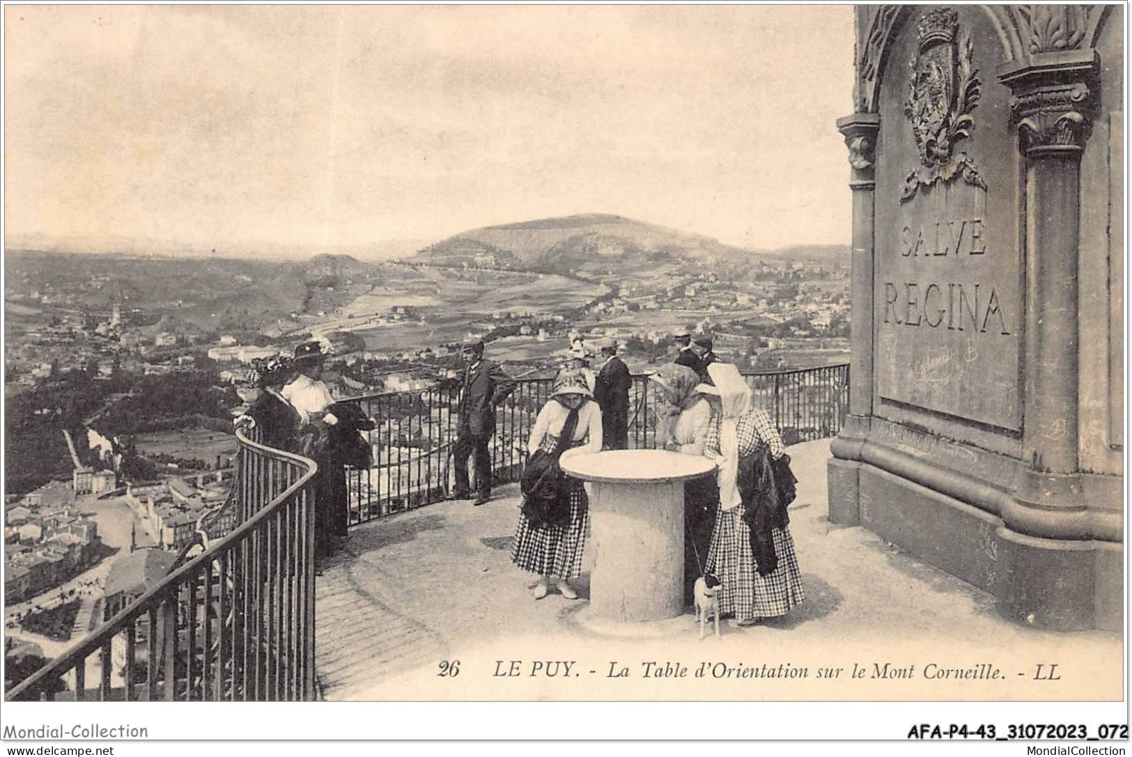 AFAP4-43-0357 - LE PUY - La Table D'orientation Sur Le Mont Corneille - Le Puy En Velay