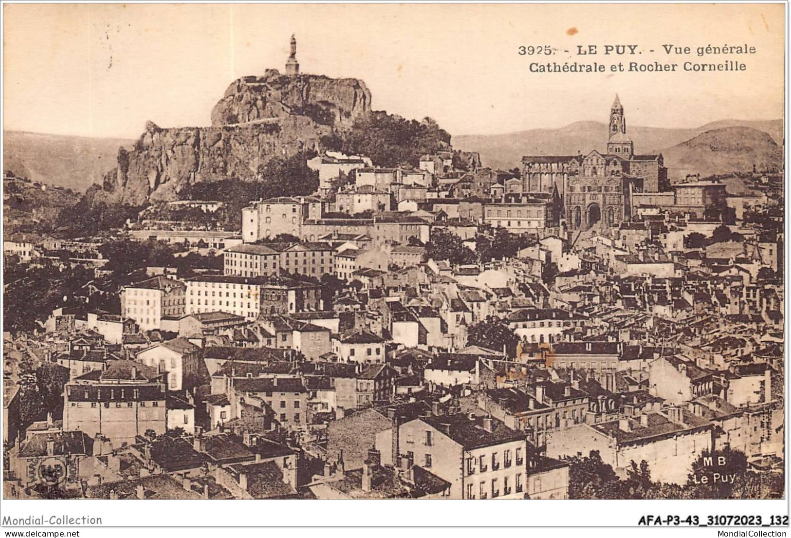 AFAP3-43-0287 - LE PUY - Vue Générale  - Cathédrale Et Rocher Corneille - Le Puy En Velay