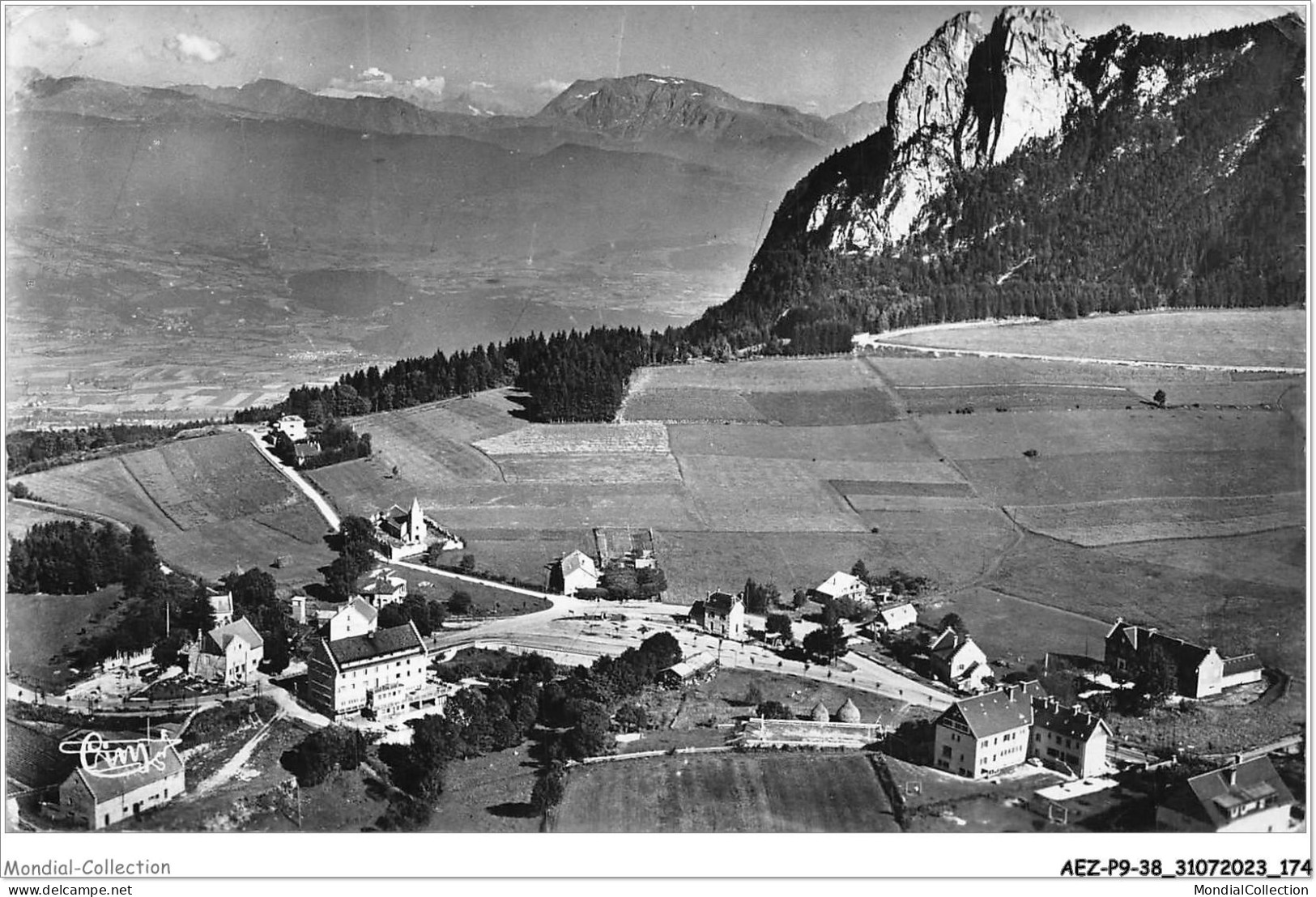 AEZP9-38-0827 - ST-NIZIER-du-MOUCHEROTTE - Vue Panoramique Aérienne - La Chaîne Des Alpes  - Sonstige & Ohne Zuordnung