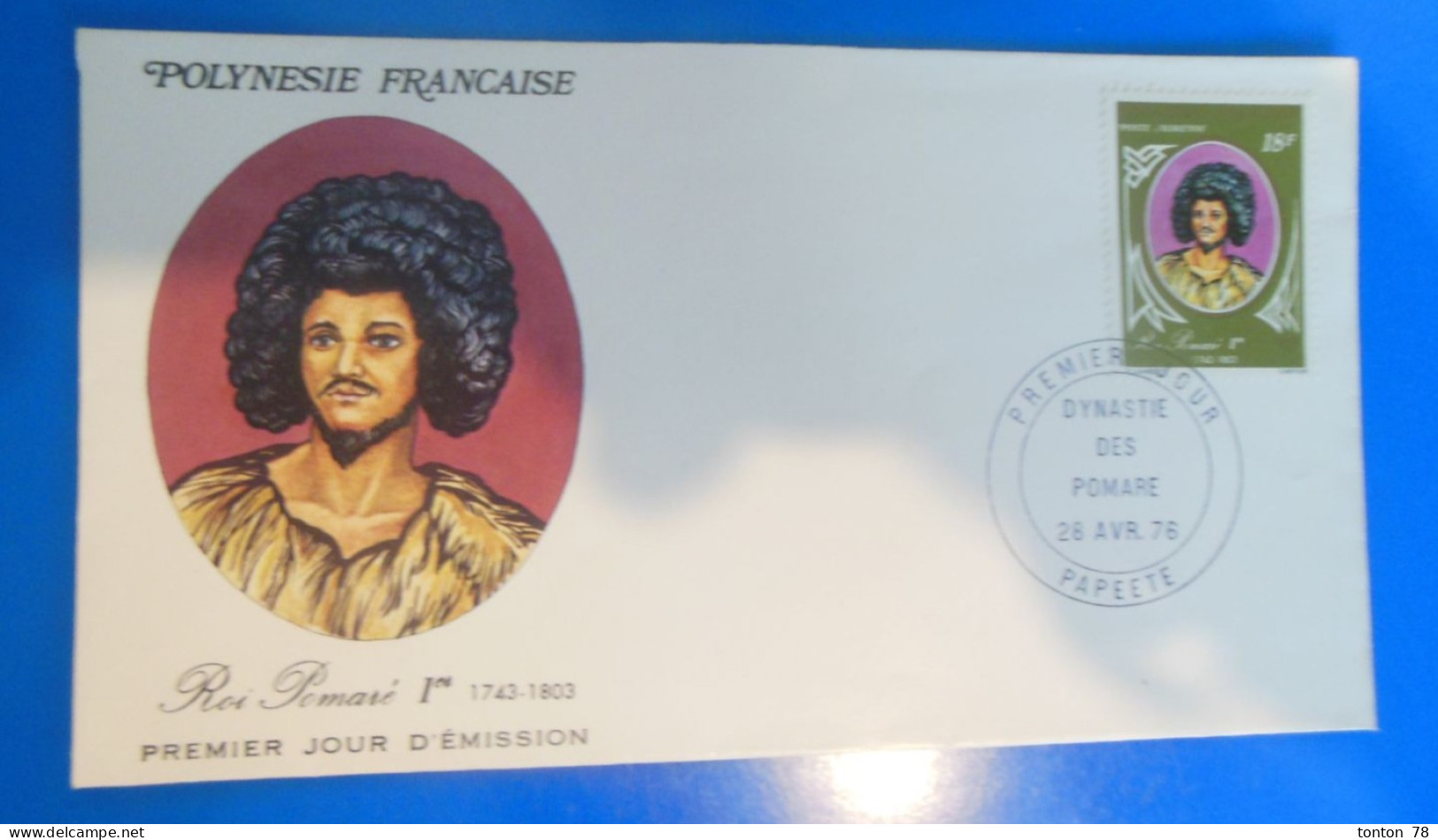 LETTRE 1 Er JOUR DE POLYNESIE -    1976 - FDC