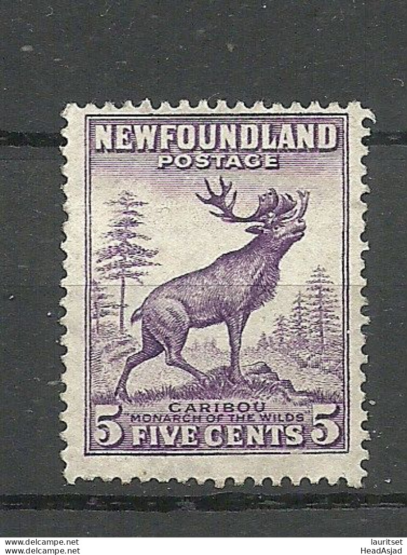 NEWFOUNDLAND CANADA Kanada 1932 Michel 176 (*) Mint No Gum Karibu - Autres & Non Classés