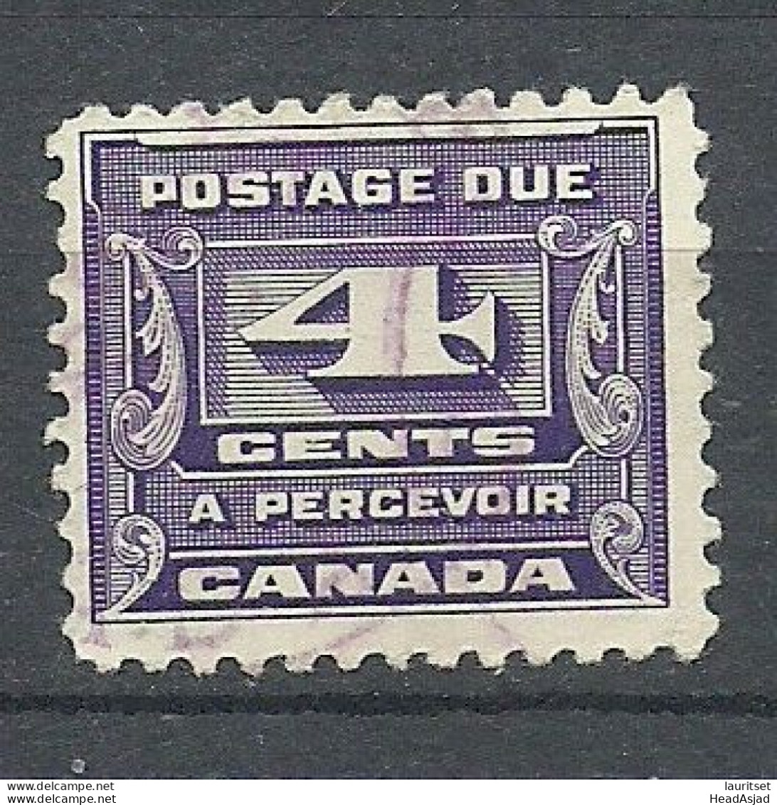 CANADA Kanada 1933 Michel 13 O Postage Due Portomarke A Percevoir - Segnatasse