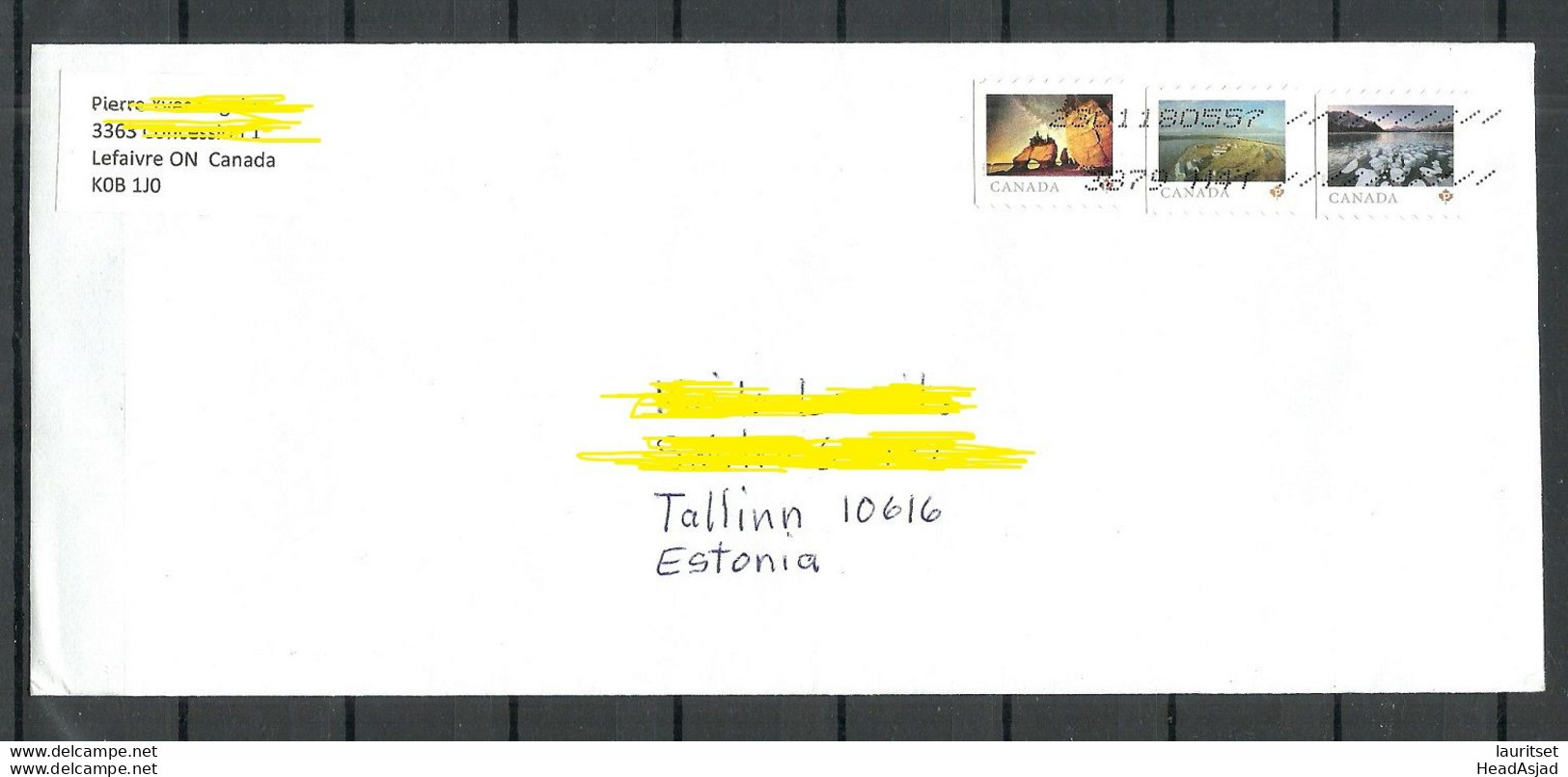 CANADA Kanada 2022 Cover To Estonia - Lettres & Documents