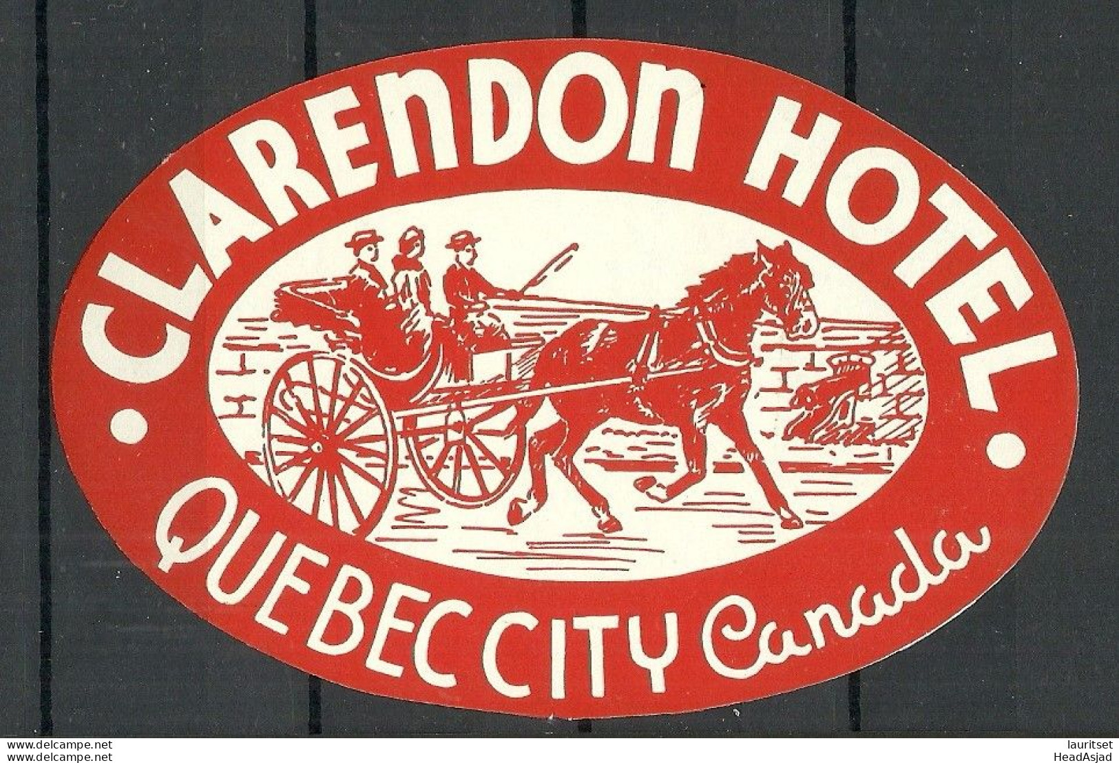 Canada CLARENDON HOTEL Quebec Vignette Advertising Poster Stamp Reklamemarke MNH - Hotels, Restaurants & Cafés