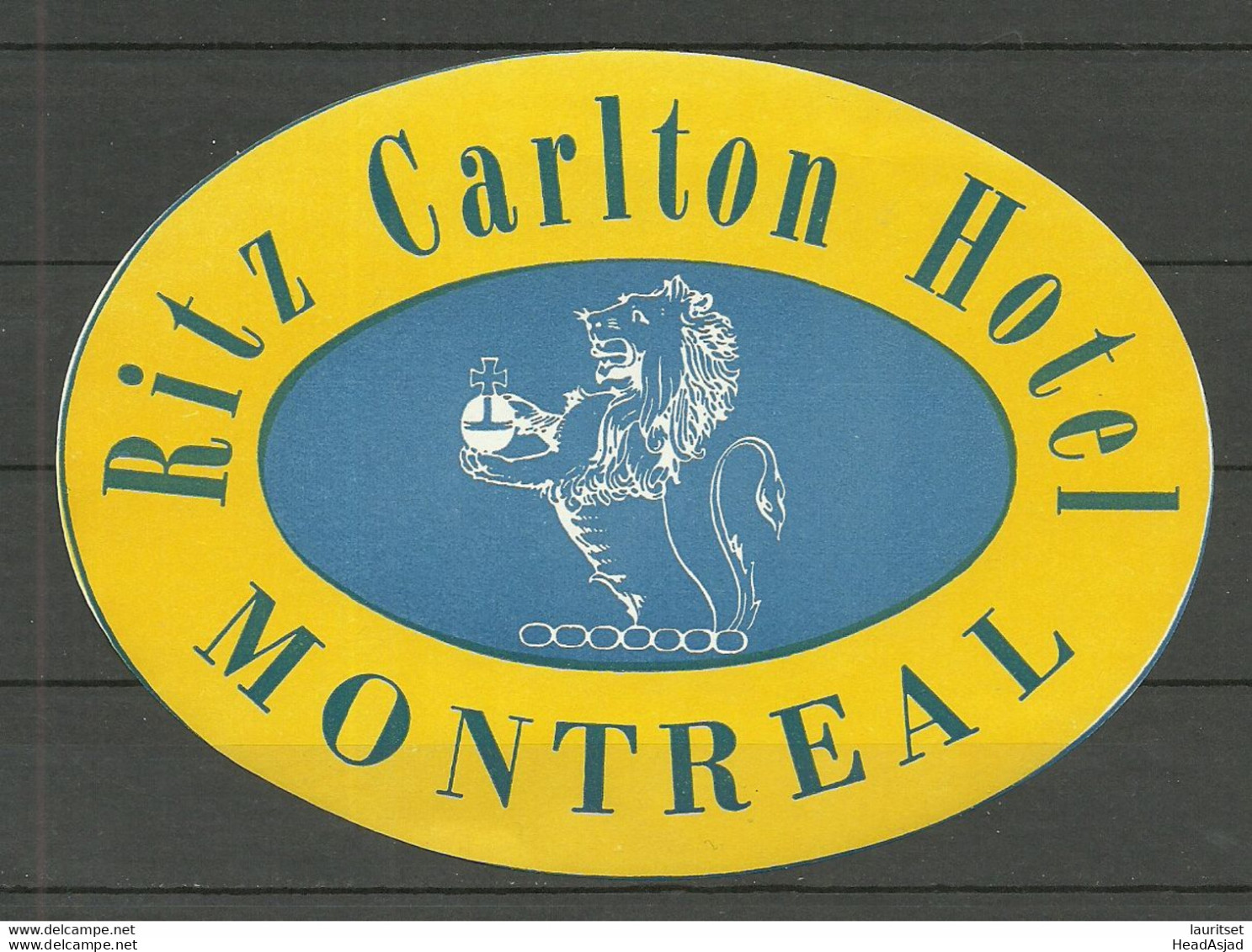 Canada HOTEL Ritz Carlton Montreal Vignette Advertising Poster Stamp Reklamemarke MNH - Hotels, Restaurants & Cafés