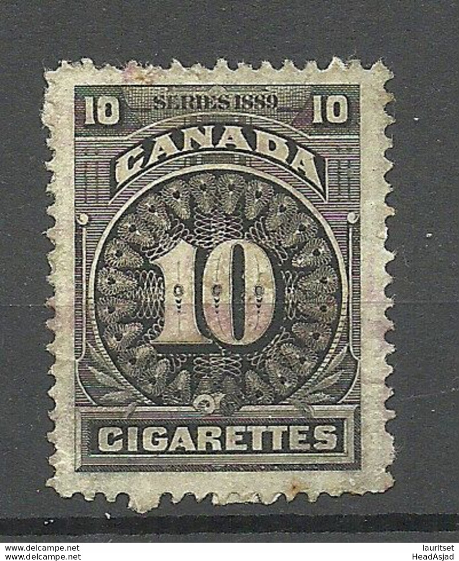 CANADA Kanada 1889 Taxe Tax Revenue For Cigrettes O - Steuermarken