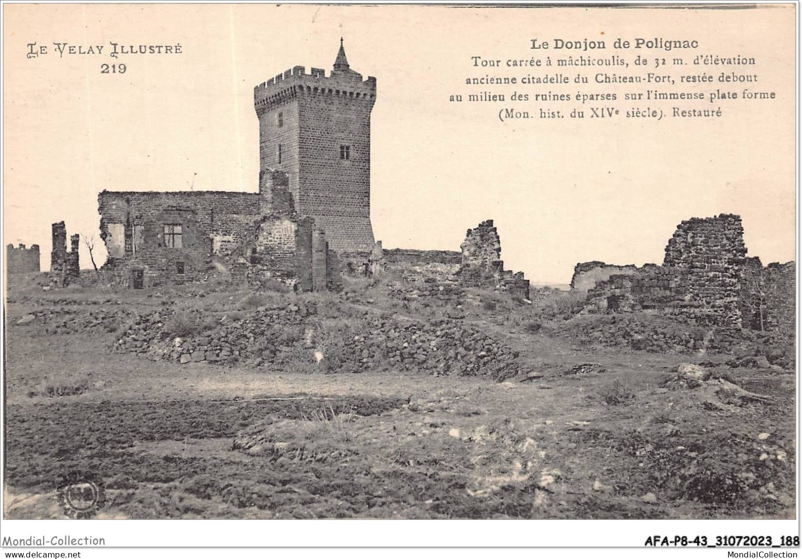 AFAP8-43-0866 - Le Donjon De POLIGNAC - Tour Carrée à Mâchicoulis - Le Puy En Velay