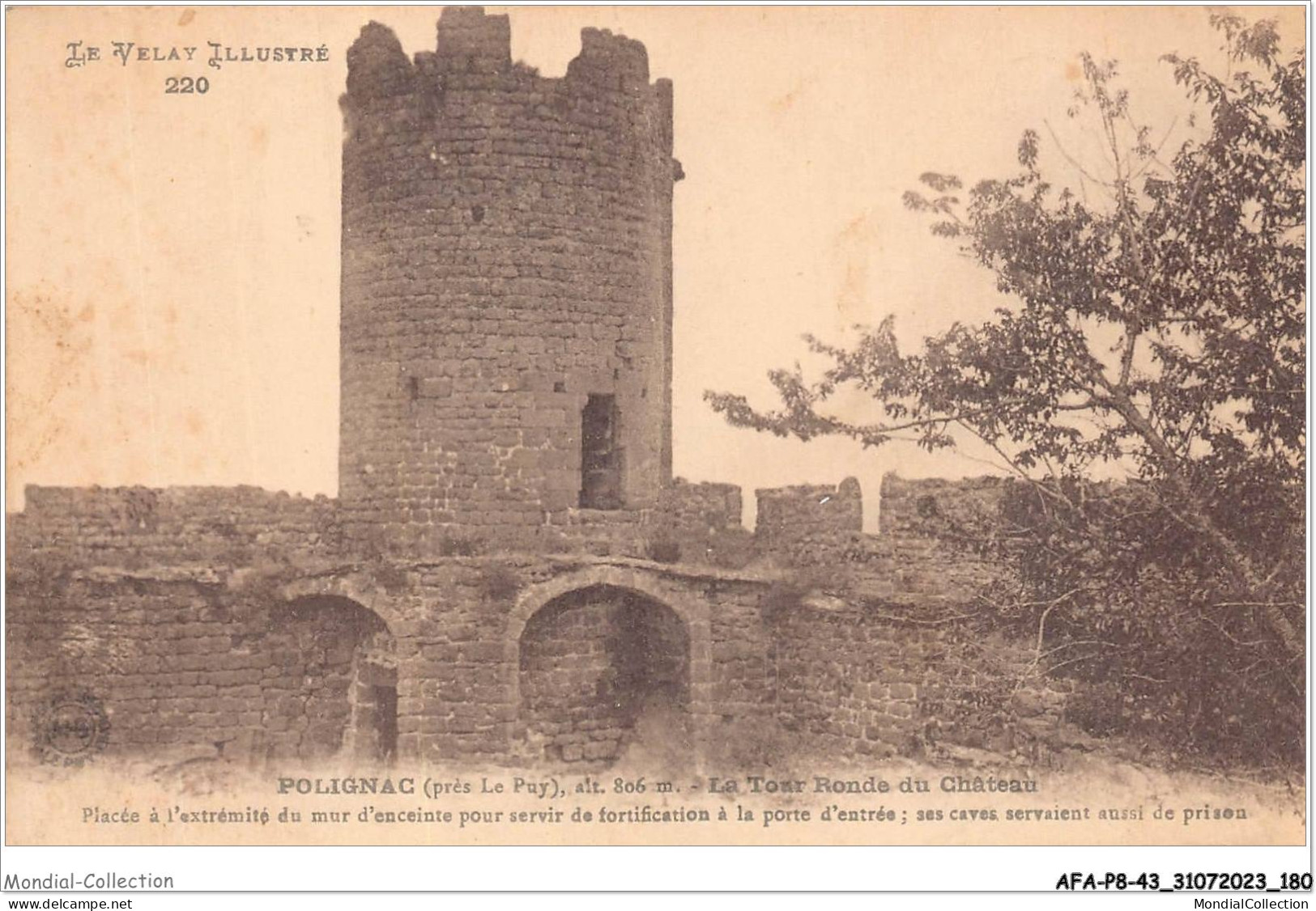 AFAP8-43-0862 - POLIGNAC - Près LE PUY - La Tour Ronde Du Château - Le Puy En Velay