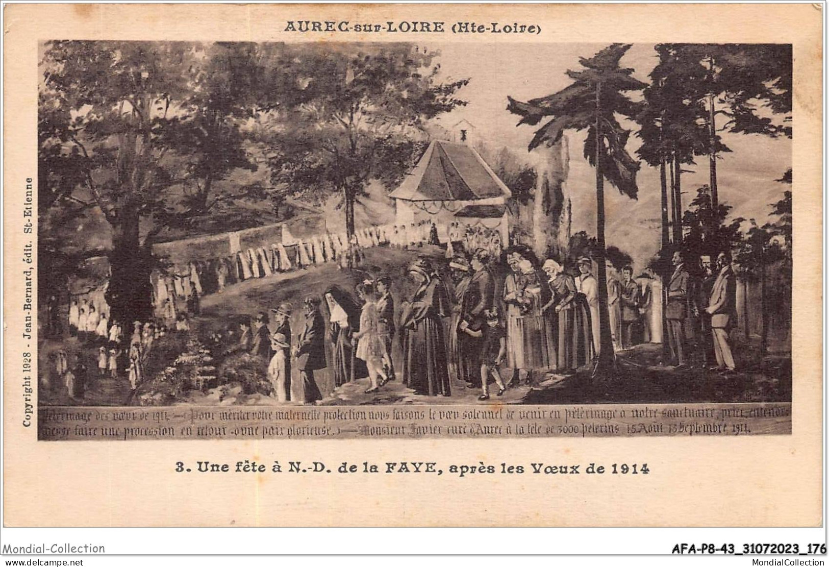 AFAP8-43-0860 - AUREC-sur-LOIRE - Une Fête à Notre-dame De La Faye - Après Les Voeux De 1914 - Other & Unclassified