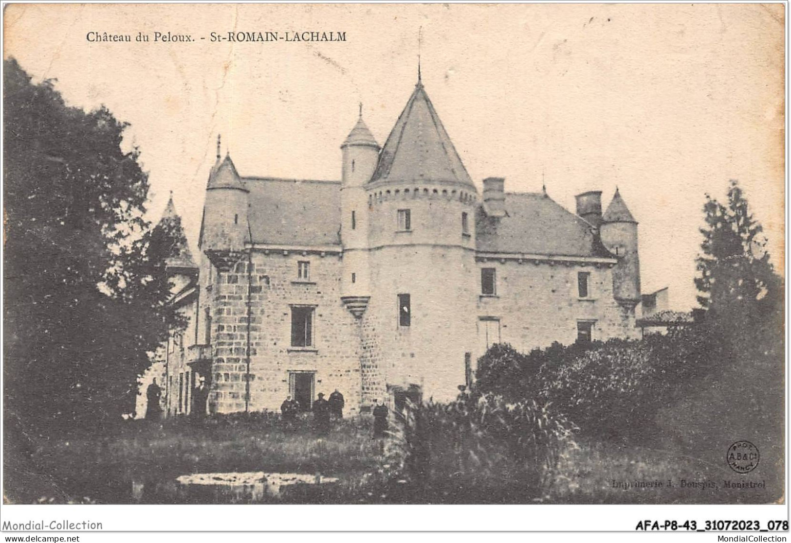 AFAP8-43-0811 - Château Du Peloux - ST-ROMAIN-LACHALM - Andere & Zonder Classificatie