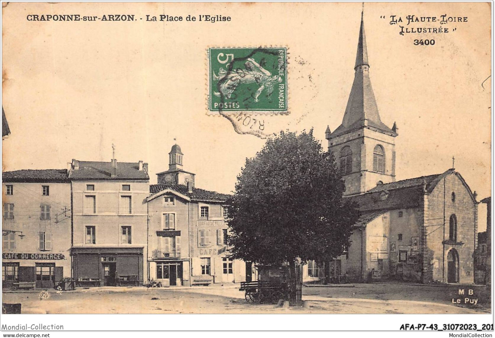 AFAP7-43-0760 - CRAPONNE-sur-ARZON - La Place De L'église - Craponne Sur Arzon