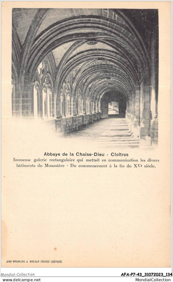 AFAP7-43-0726 - Abbaye De LA CHAISE-DIEU - Cloître - La Chaise Dieu