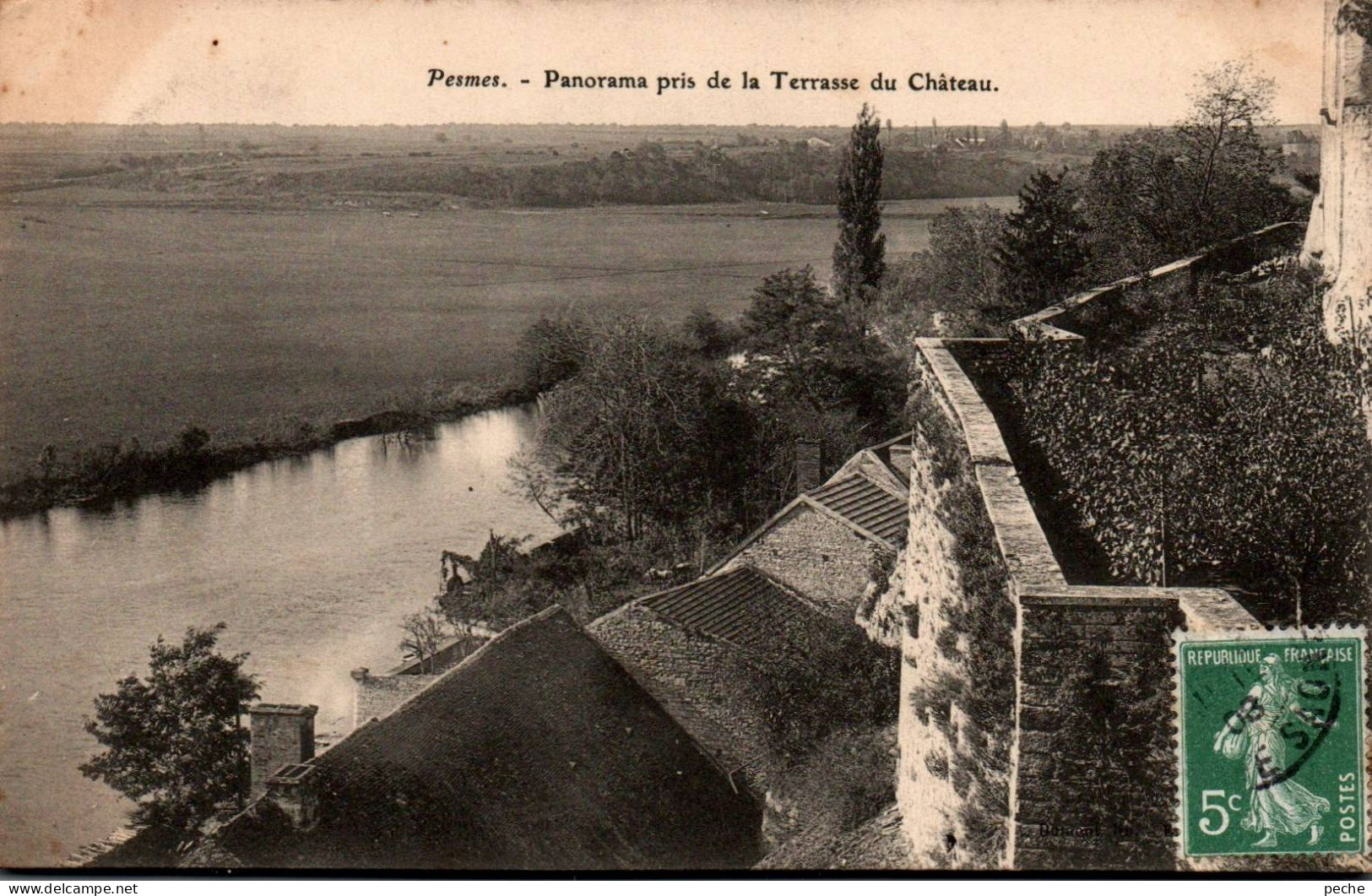 N°3131 W -cpa Pesmes -panorama Prise De La Terrasse Du Château- - Pesmes