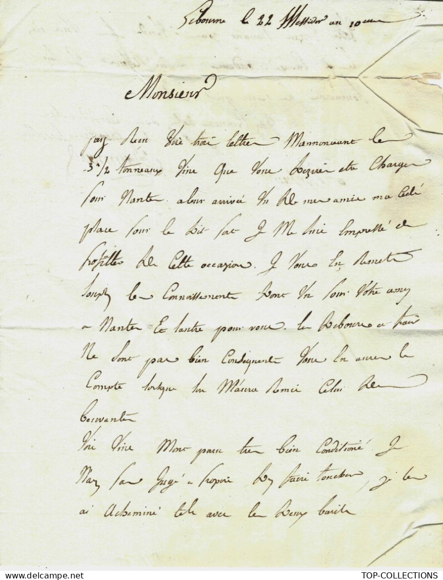 1802 Libourne Gironde => Chevigné Chateau De Berbiguières  Dordogne NOBLESSE BIENS NATIONAUX   VENTE  VIN  V. HISTORIQUE - 1800 – 1899