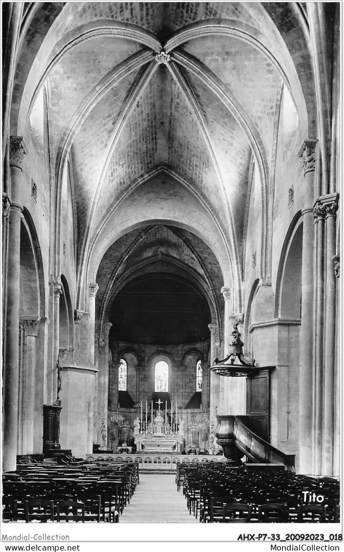 AHXP7-33-0712 - BORDEAUX - Gironde - église Sainte Croix - Nef Centrale - 12e Et 13e Siècle  - Bordeaux