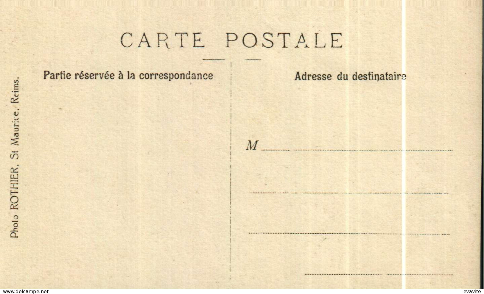 Carte Postale Photo Originale -    Photo Rothier  Place St-Maurice REIMS    Infirmière - Sonstige & Ohne Zuordnung