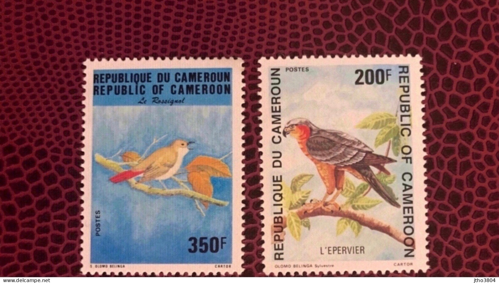 CAMEROUN 1992 2v Neuf ** MNH Mi 1196 /7 Ucello Oiseau Bird Pájaro Vogel CAMEROON - Perroquets & Tropicaux