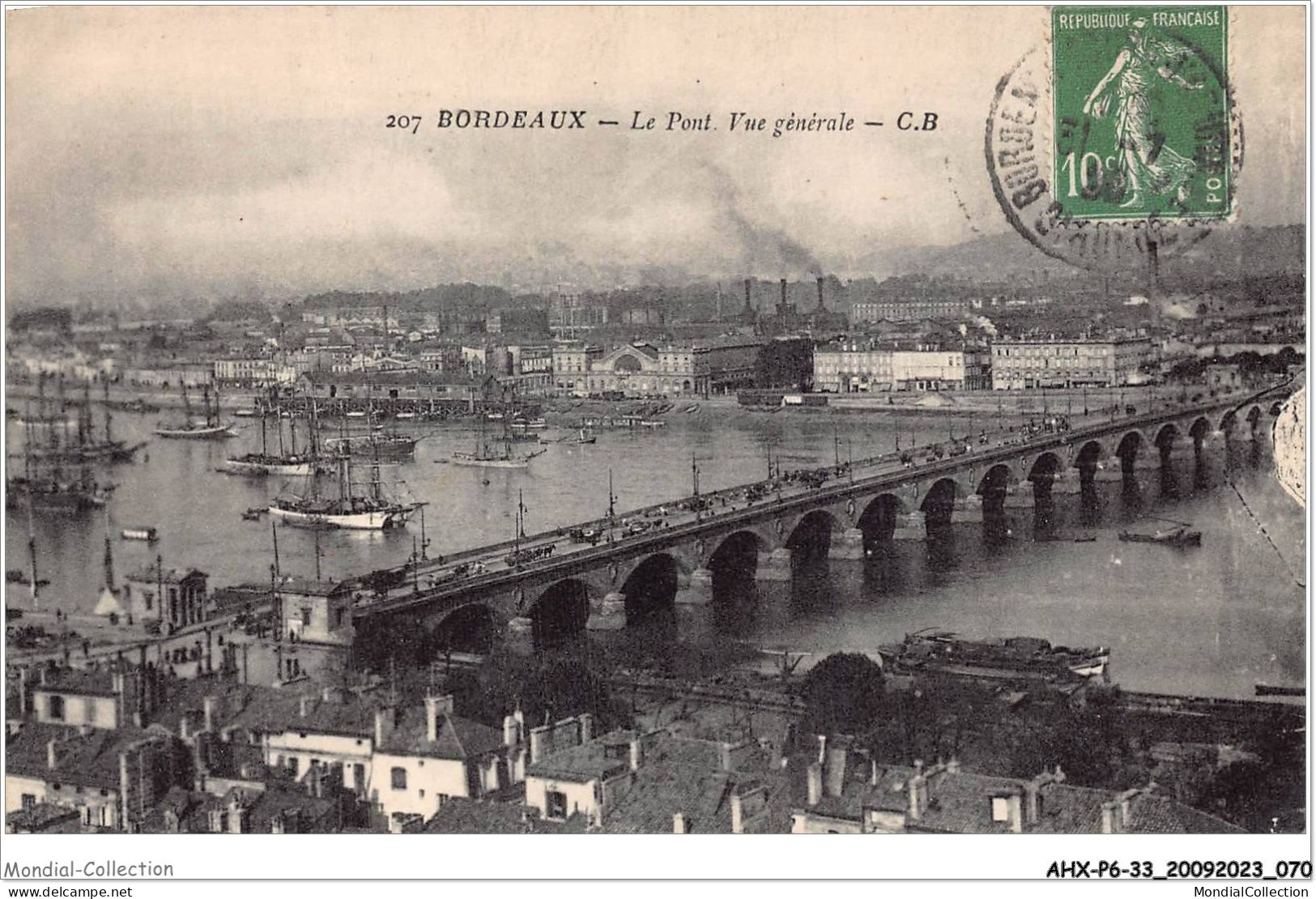 AHXP6-33-0637 - BORDEAUX - Le Pont - Vue Générale - C B - Bordeaux
