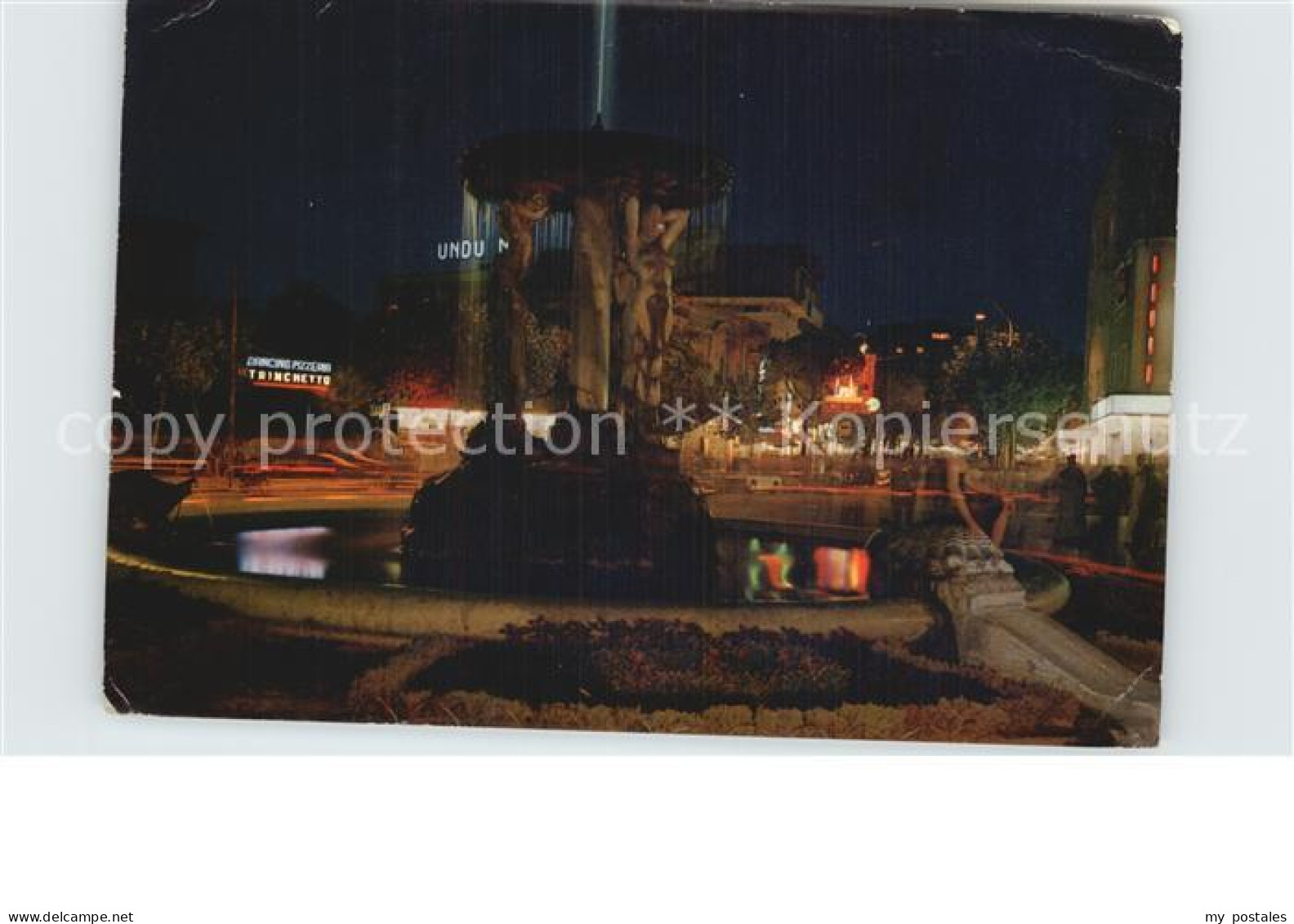 72502731 Cattolica Rimini Fontana Delle Siren Notturno  - Other & Unclassified