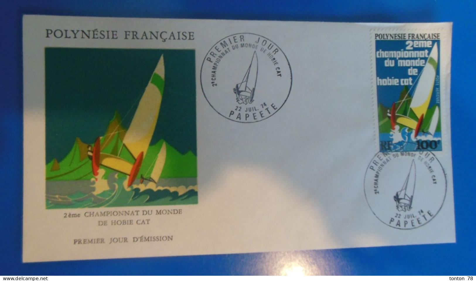 LETTRE 1 Er JOUR DE POLYNESIE -    1974 - FDC