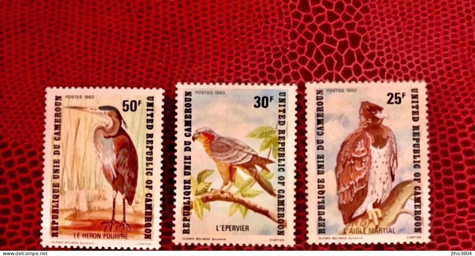 CAMEROUN 1983 3v Neuf ** MNH Mi 1011 /3Ucello Oiseau Bird Pájaro Vogel CAMEROON - Papegaaien, Parkieten