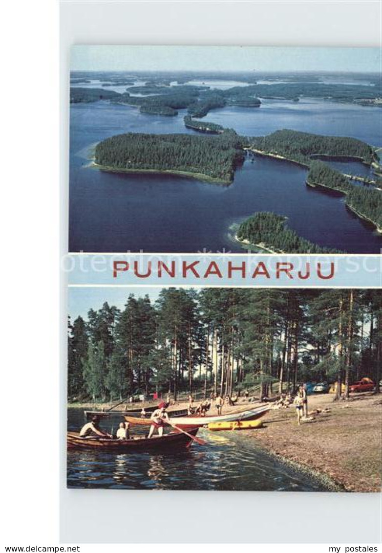 72502696 Punkaharju Fliegeraufnahme Strand Camping  - Finlande