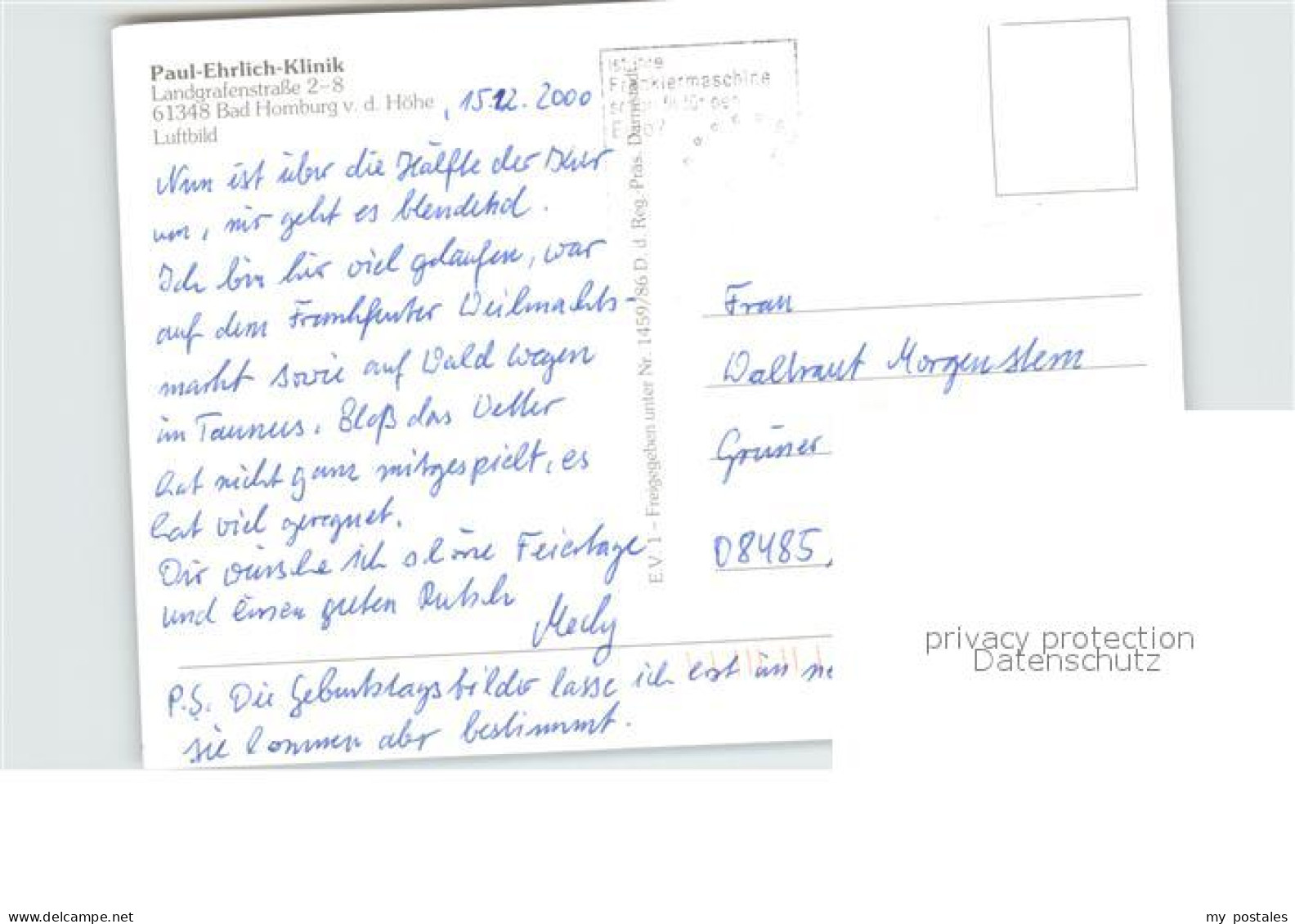 72502694 Bad Homburg Fliegeraufnahme Paul Ehrlich Klinik Bad Homburg - Bad Homburg