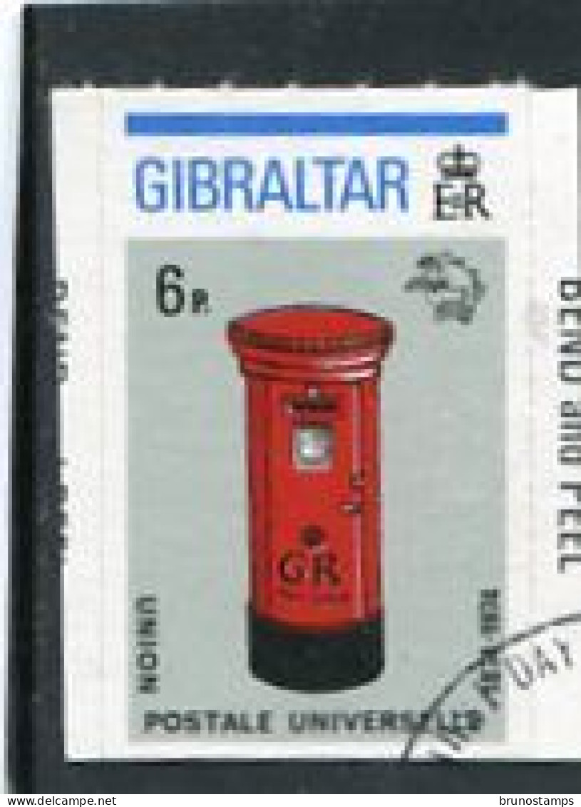GIBRALTAR - 1974  6p  POST BOXES  SELF ADHESIVE  FINE USED - Gibraltar