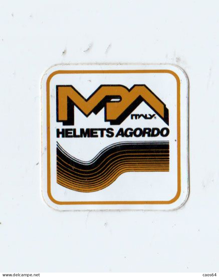 MPA Helmets Agordo Italy  Cm 5 X 5  ADESIVO STICKER  NEW ORIGINAL - Stickers