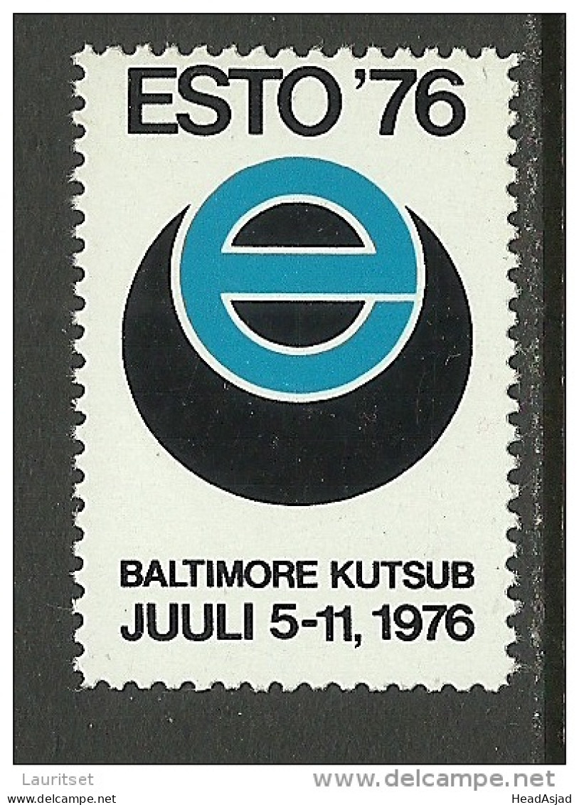 ESTLAND Estonia 1976 In Exile Poster Advertising Stamp ESTO Festival USA Baltimore MNH - Estonia