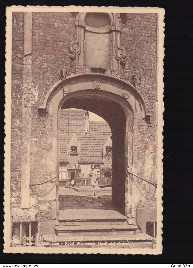 Gand - Maisons Dieu - Quai De La Grue - Postkaart - Gent