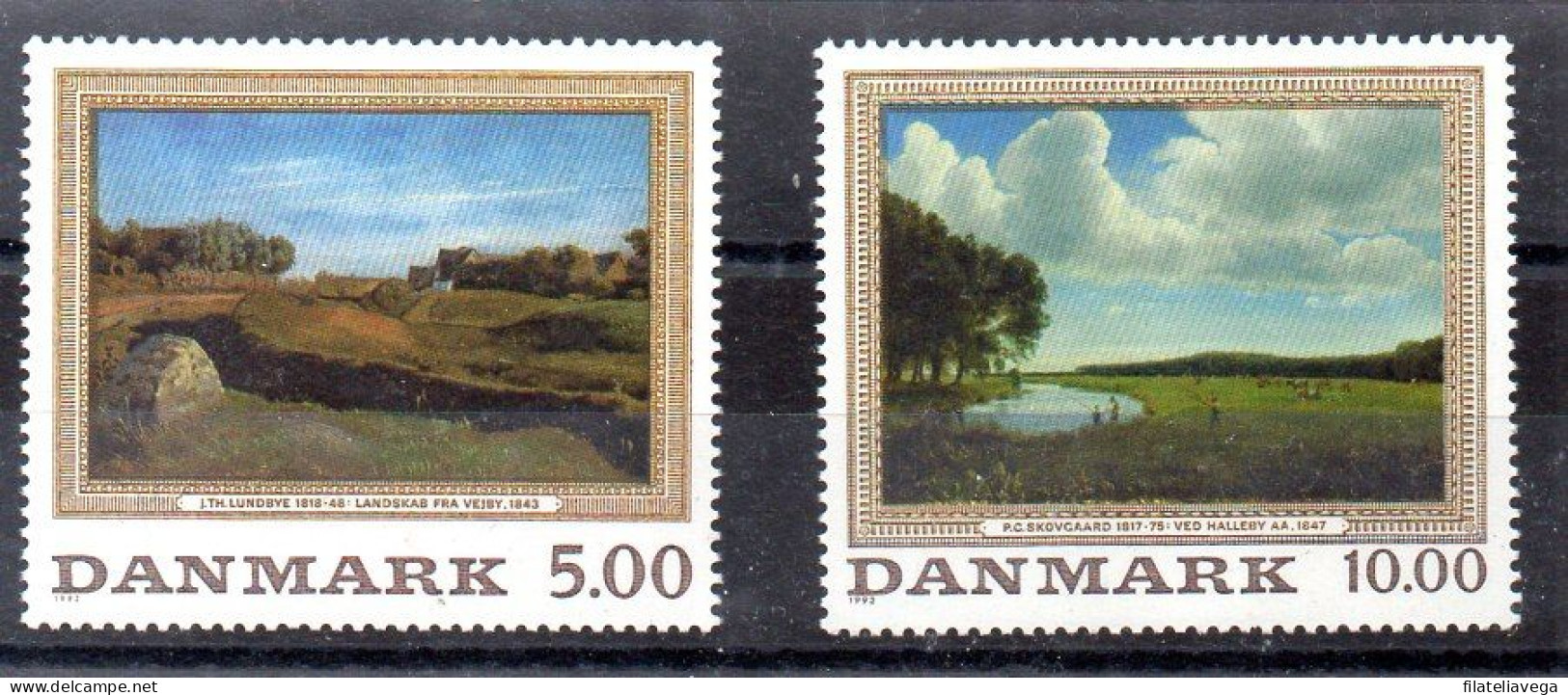 Dinamarca Serie Nº Yvert 1046/47 ** PINTURA (PICTURE) - Unused Stamps